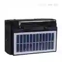 Radio Con Panel Solar Mp3 Bluetooth Con Linterna Am/ Fm