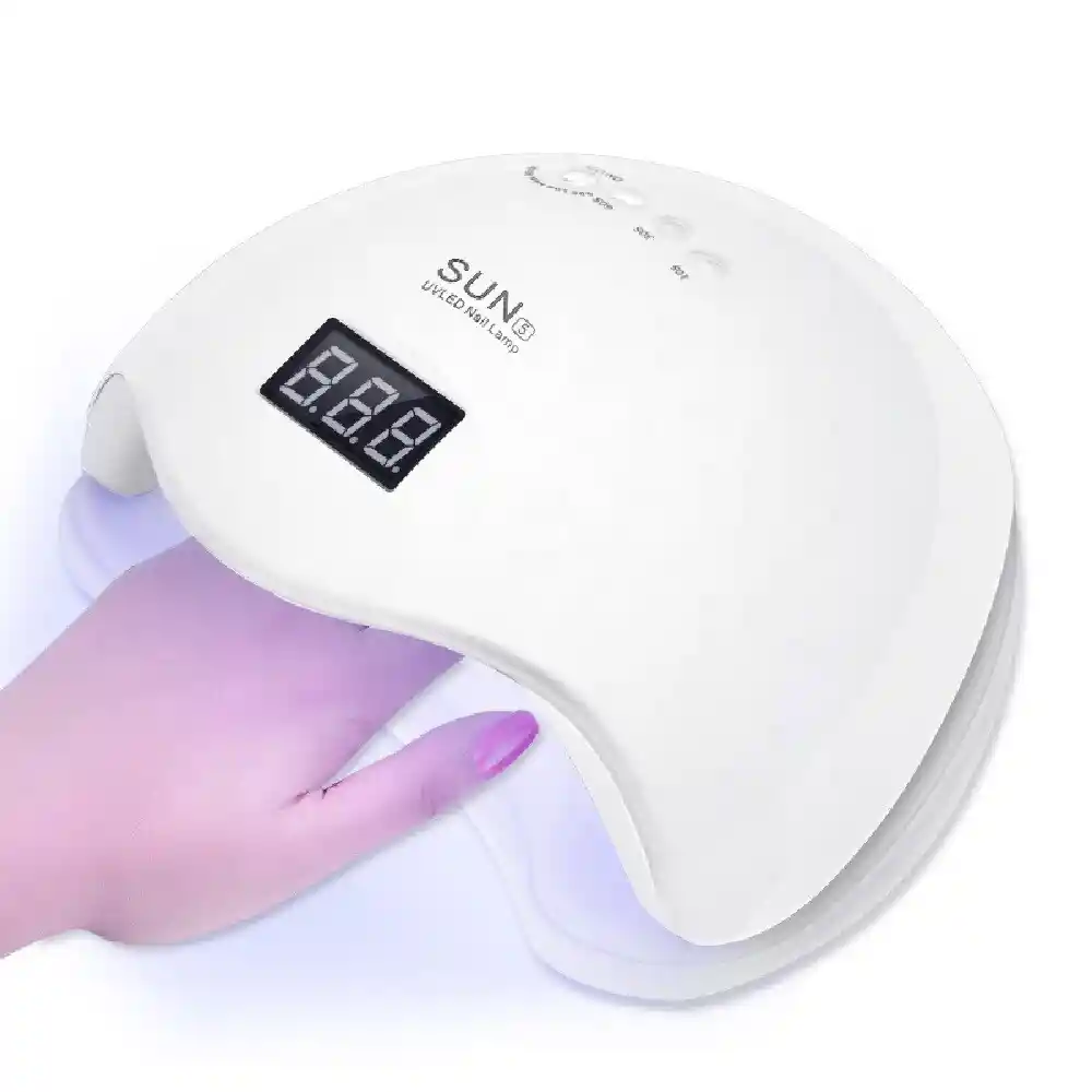 Lampara Para Uñas En Gel Con Luz Uv Led Secado Rapido Y Profesional De 48 W