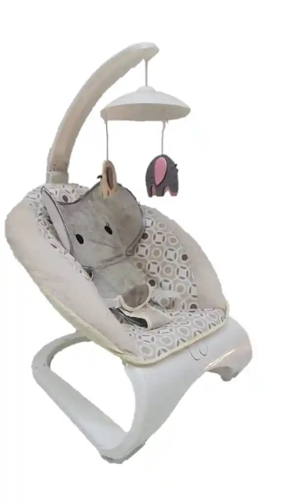 Silla Mecedora Vibradora Relajante Antirreflujo Bebe Infantil Rocker Deluxe Niño Unisex Elefante Beige