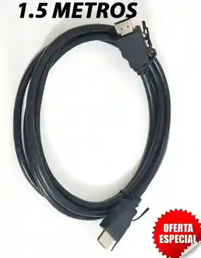 Cable Hdmi 1.5 Metros Fhd Macho Pc Consola Tv Xbox Ps4 Ps5