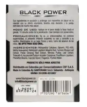 Retardante Stud Black Power - 15 Ml