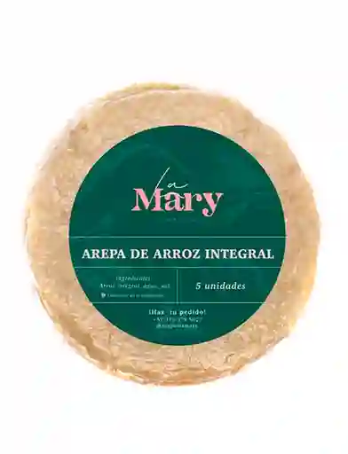 Arepa Arroz Integral La Mary 5 Unds