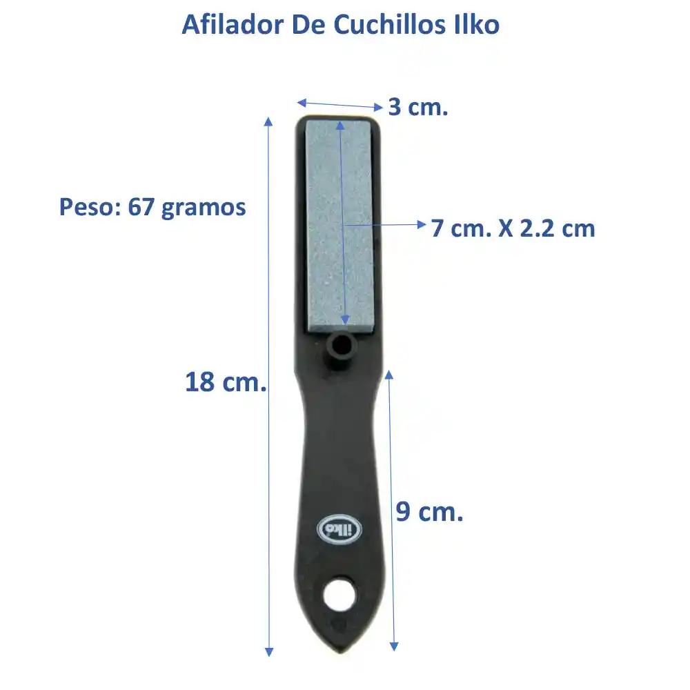 Ilko Afilador De Cuchillos Manual/Piedra Clasico