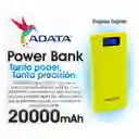 Cargador Portátil Power Bank 20000mah, Adata P20000d Amarillo/verde