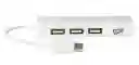Adaptador Tipo C Más Usb 3 Puertos 2.0 + Adaptador Ethernet Red Lan