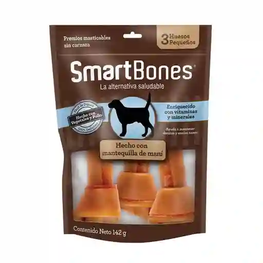 Smartbones Mantequilla De Mani Pequenos X 3 Unidades