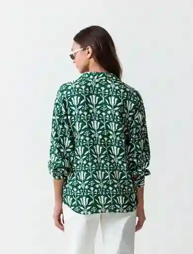 Camisa Dawa Verde Cazador Herbario M 413F394 Naf Naf