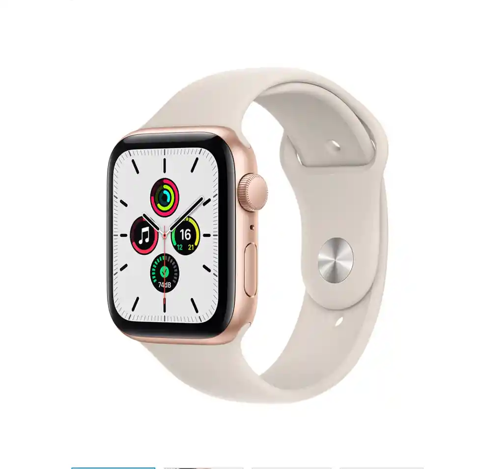 Apple Watch Se Gps 44 Mm Oro / Correa Blanco Estelar