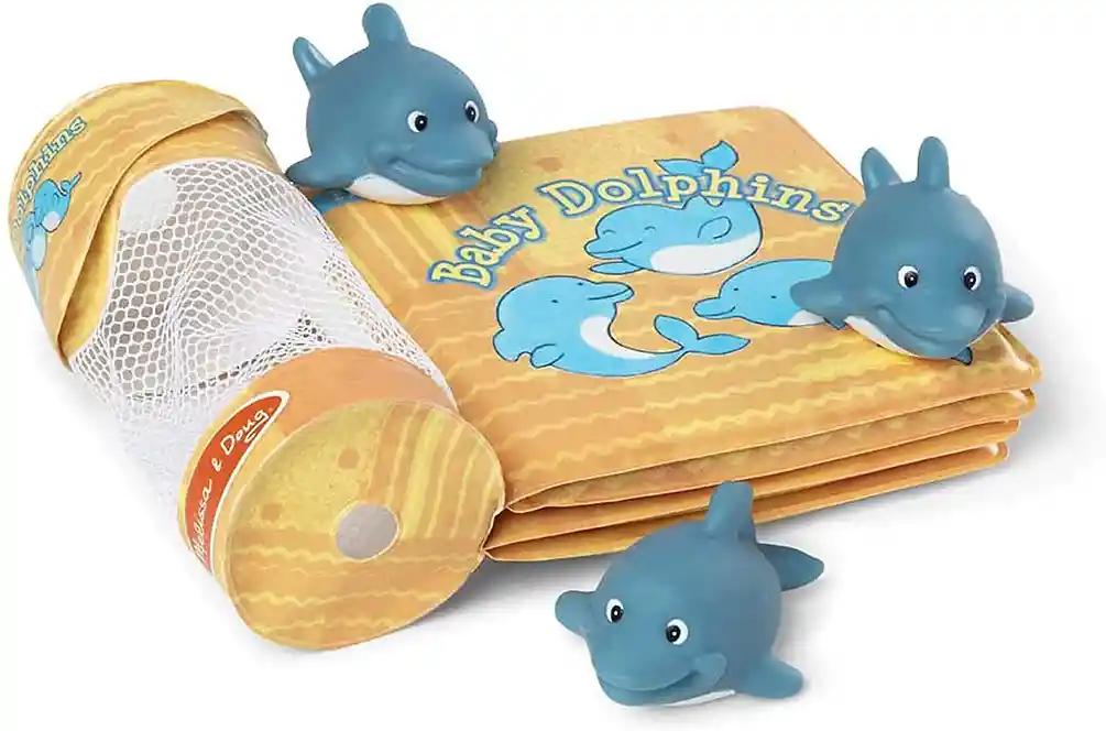 Libro Para El Baño Y Juguete Para El Baño Bebe Delfines Niño