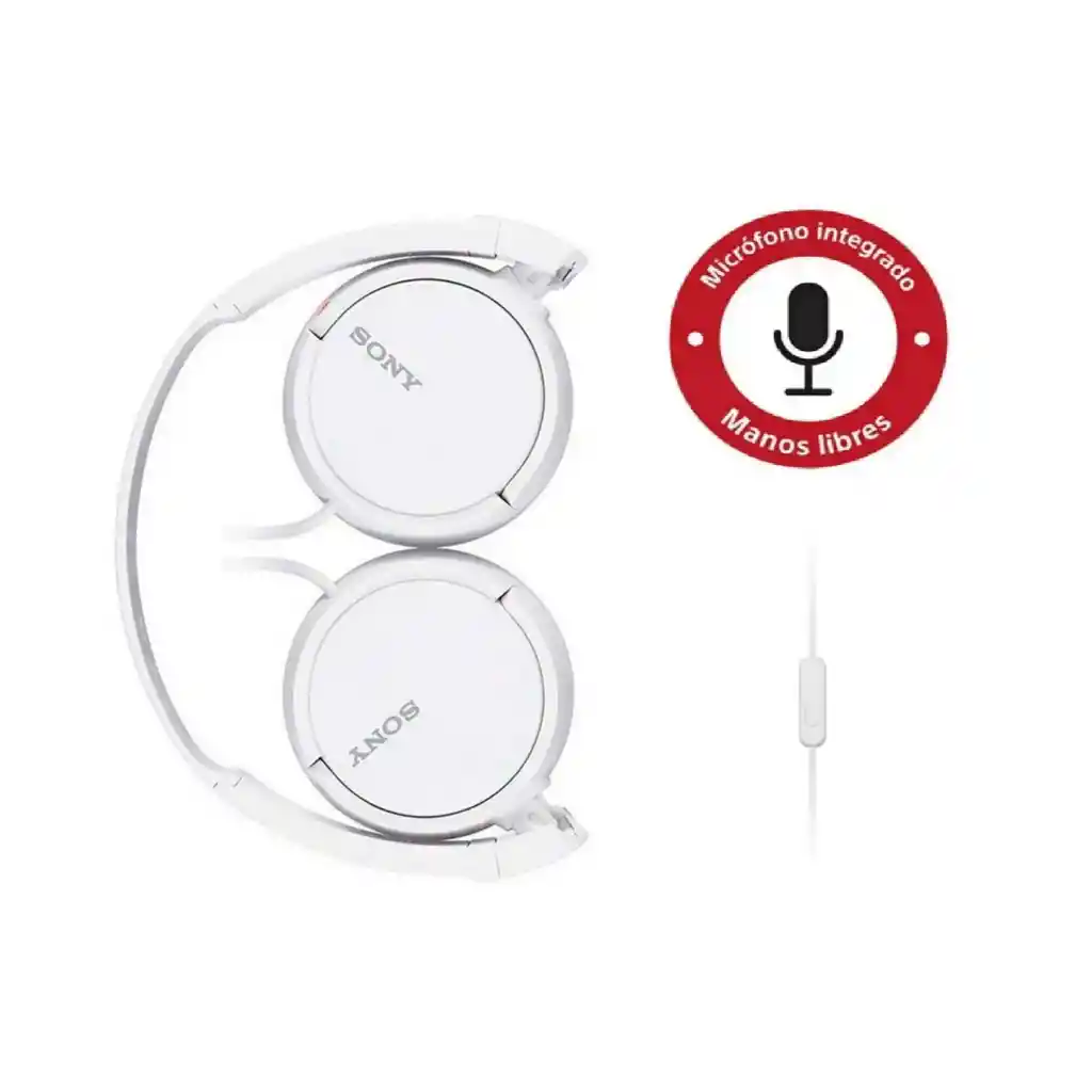 Sony Audifonos De Diadema Con Microfonomdr-Zx110Ap Original Blanco