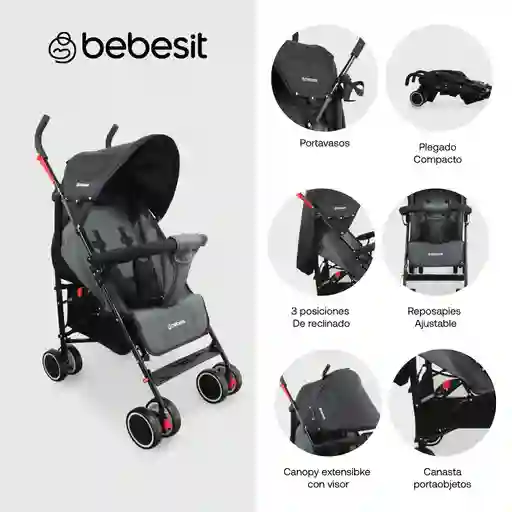 Coche Paseador Buggy Gray