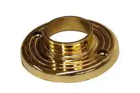 Plafon Cerrado Para Tubo De Cortina De 5/8" Dorado