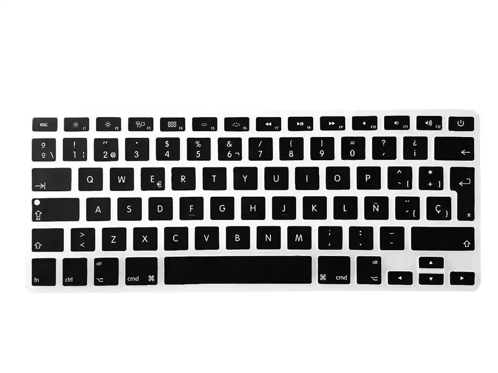 Protector De Teclado En Silicona Para Macbook Pro 13 Touch Bar (2016 - 2022) - Negro