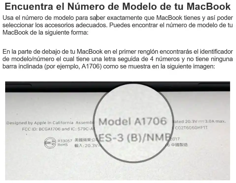 Macbook Teclado Espanol Parapro 13 Touchbar 2016-2020 - Transparente