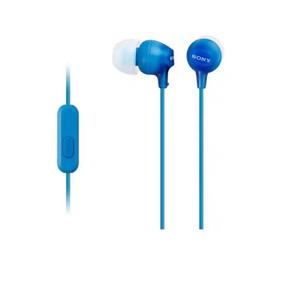 Sony Audifonoscon Funcion Manos Libres Mdr-Ex15Ap Original Azul