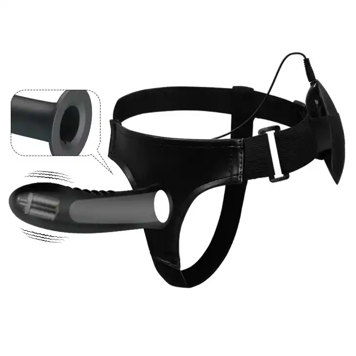 Strap On Harnes 19 Cm Stimulate Sensitive Spot - Black.