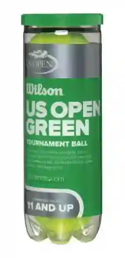 Tarro De Pelotas De Tenis Wilson Us Open Green Punto Verde