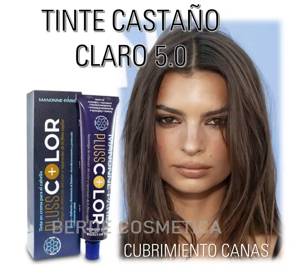 Tinte Castaño Claro 5.0 Manonne Paris - Cubrimiento Canas