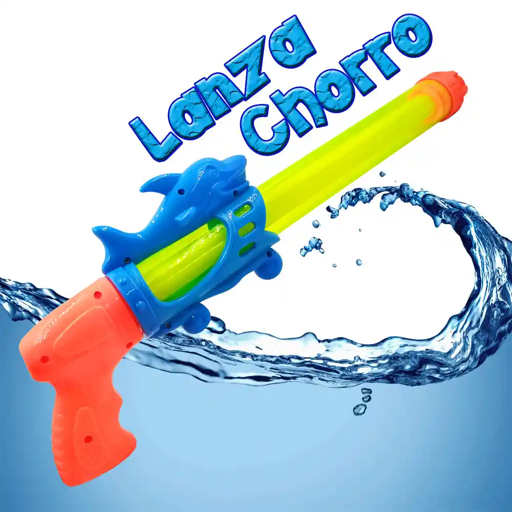 Pistola Lanza Chorros Agua Juguete Infantil Water Gun Delfín