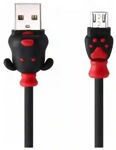 Cable De Datos Tipo Micro Usb Con Diseños Animados