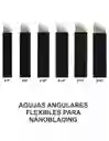 5 Agujas Nanoblading Microblading Angulares 12 Pin Flexibles