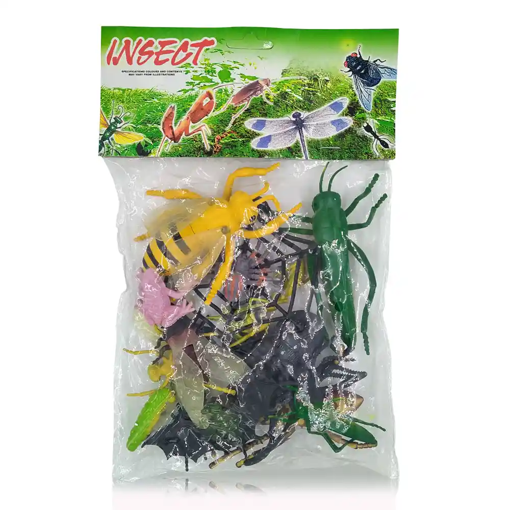 Insectos Set 1 Figuras Animales Juguete Colección Infantil