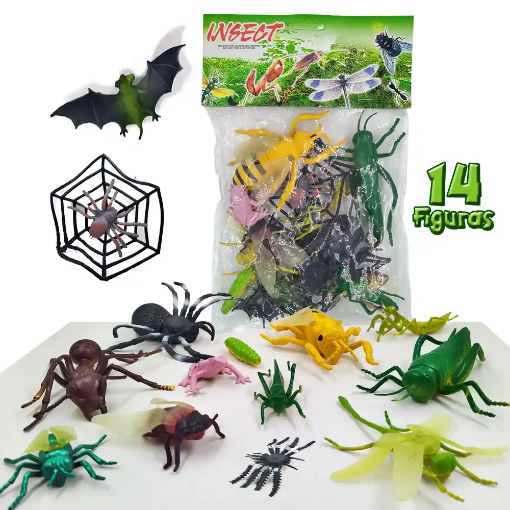 Insectos Set 1 Figuras Animales Juguete Colección Infantil