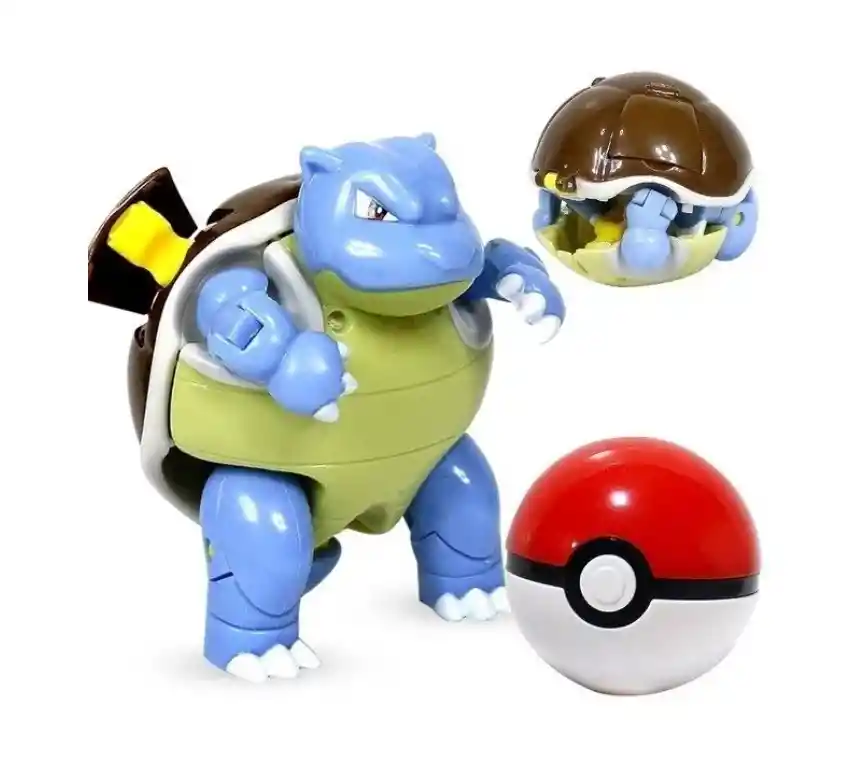 1 Figura De Pokemon Y Pokebola De Bolsillo Blastoise