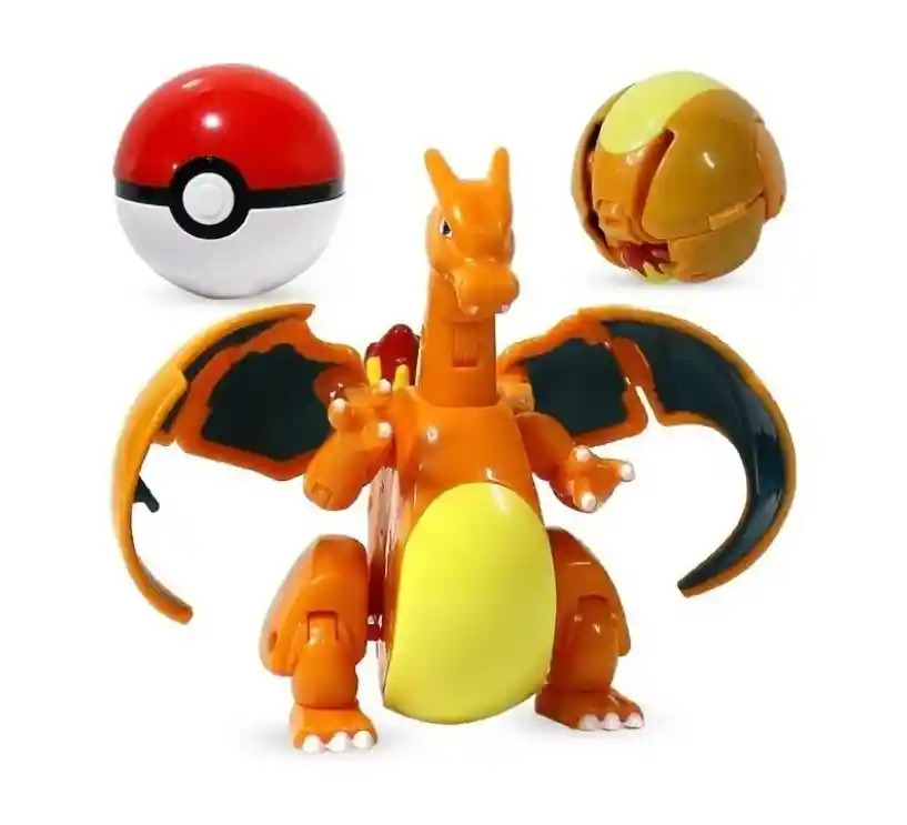 1 Figura De Pokemon Y Pokebola De Bolsillo Charizard