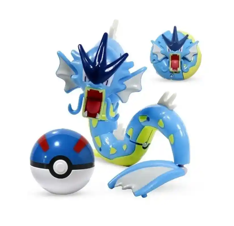 1 Figura De Pokemon Y Pokebola De Bolsillo Gyarados