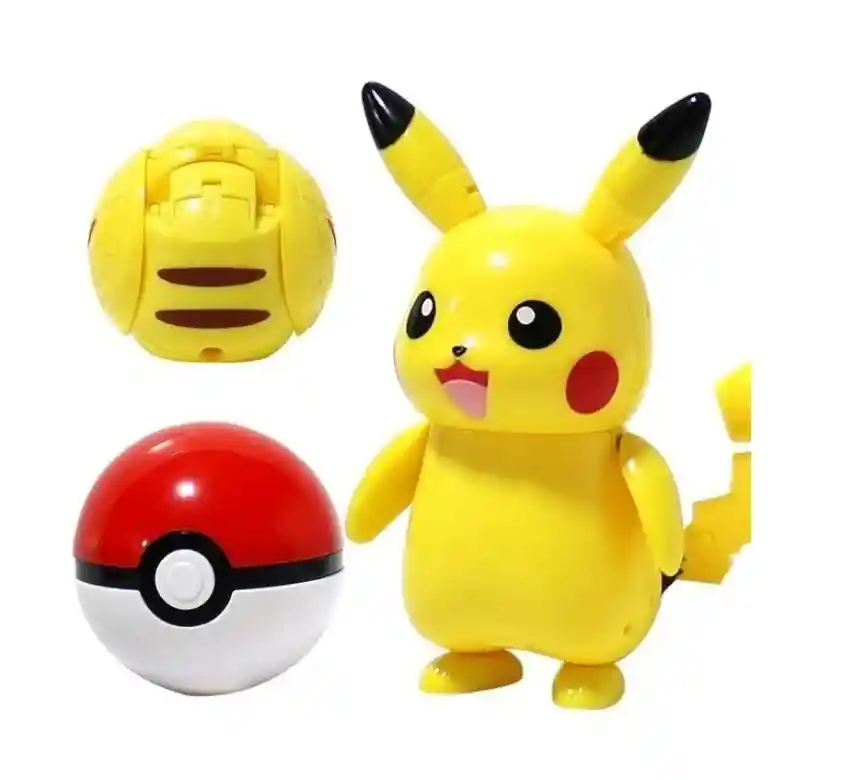 1 Figura De Pokemon Y Pokebola De Bolsillo Pikachu