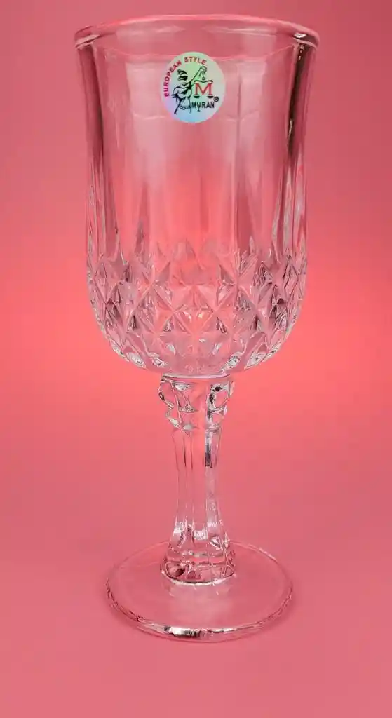 Caja De Copas Para Vino En Cristal X 6 Und