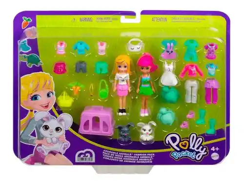 Set De Polly Pocket Conjunto De Animales Adorables Ggj48