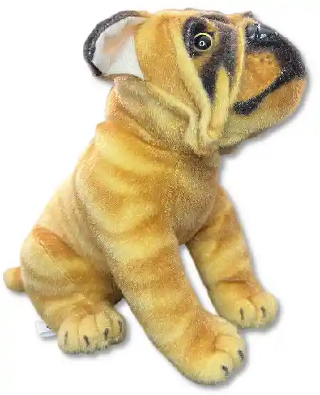 Peluche Perro Real Sentado 30cm