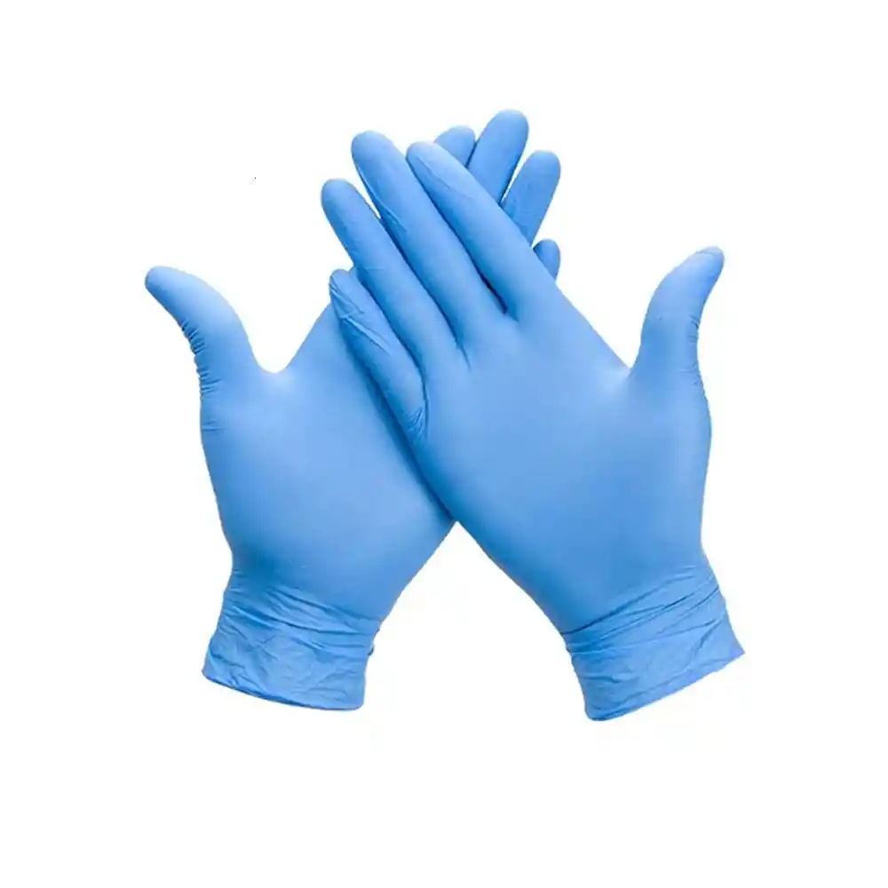 Caja Guantes De Nitrilo Azules X50 Pares Talla M