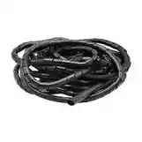 Organizador De Cables Negro 8mm X 10metros