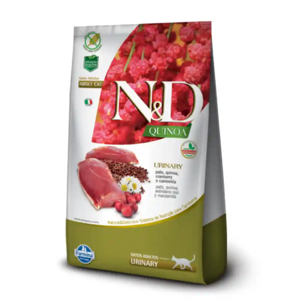 N&D Quinoa Feline Adult Urinary Pato X 7.5 Kg