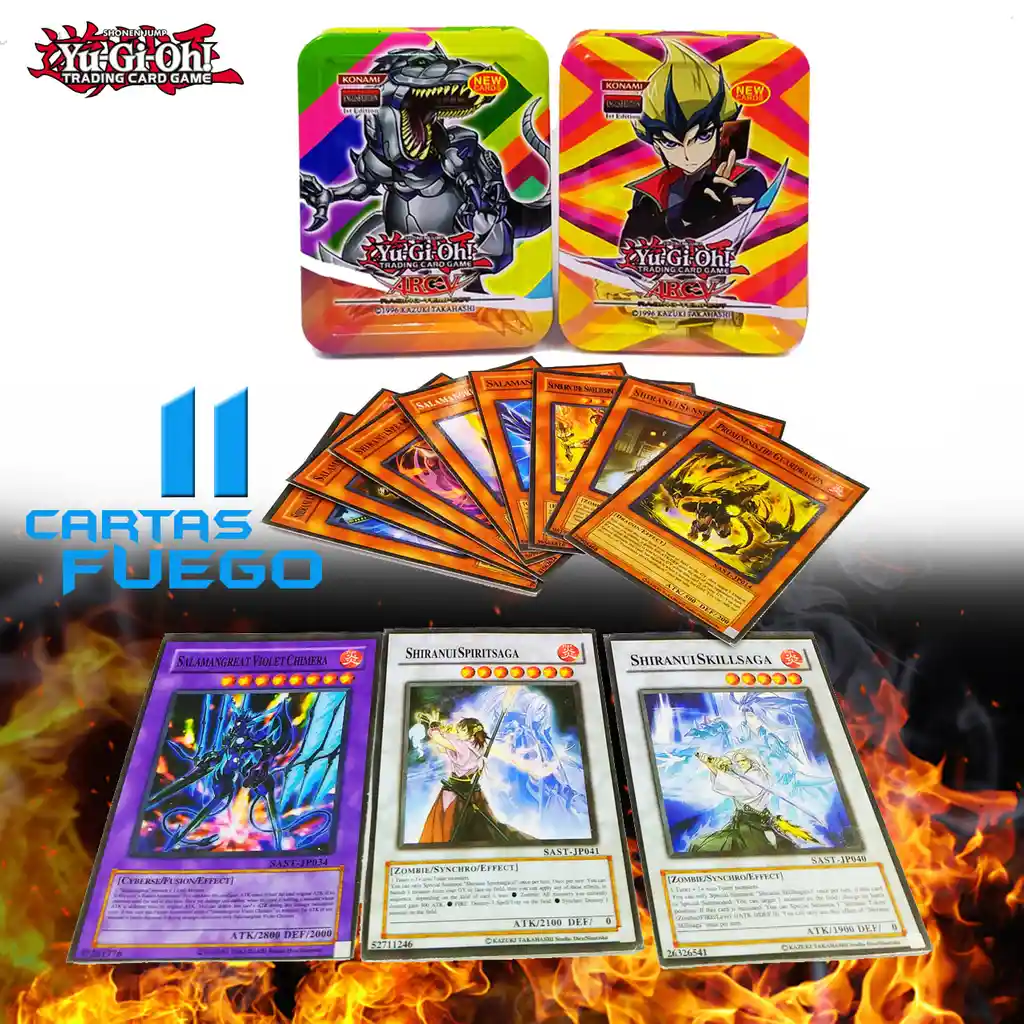 Yu Gi Oh Arc-v Cartas Colección Super Mazo Juegos Juguetes