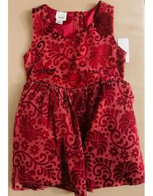 Vestido De Ocasión Para Bebés Y Niñas Pequeñas De Special Editions Vino Tinto