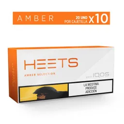 Heets Cigarrillosamber Label Cajetilla 20 Und Carton X10