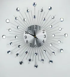 Reloj Pared Plateado