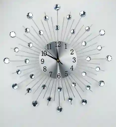 Reloj Pared Plateado
