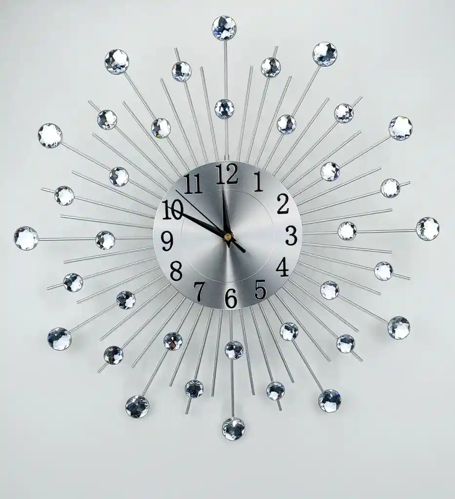 Reloj Pared Plateado