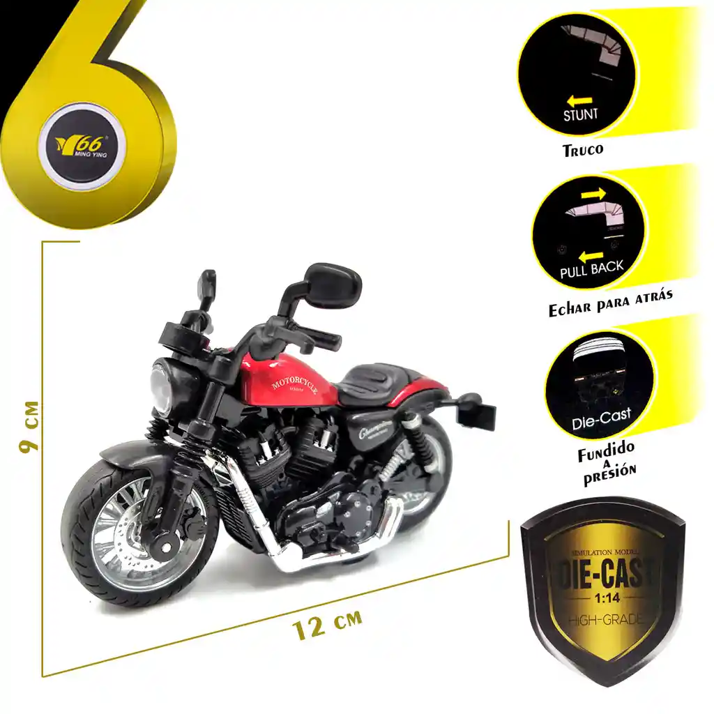 Motos Harley Escala Juguete Luces Sonidos Juguetería Impulso