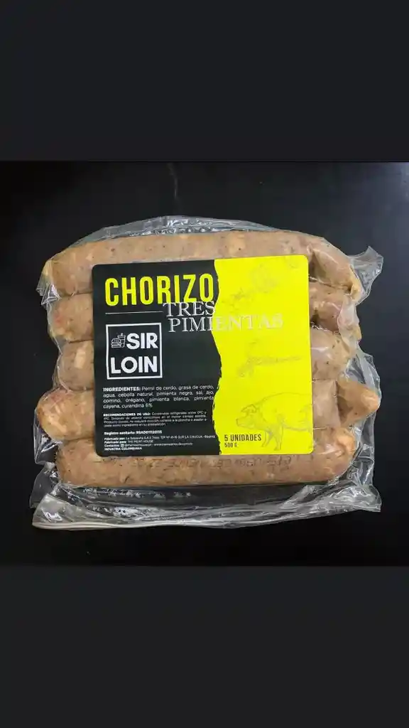 Chorizo Sirloin Tres Pimientas