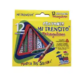 Trensito Crayones Triangular X12