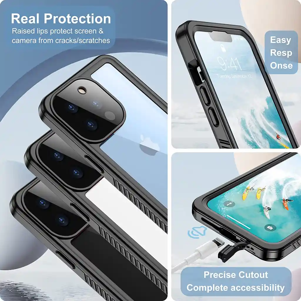 iPhone Forro Estuche Funda 360 Case Sumergible13 Pro Max