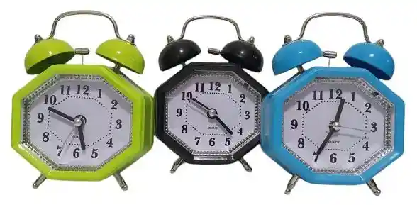Reloj Despertador Campana Color
