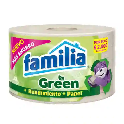 Papel Higiénico Familia Green 1 Rollo X 33 Metros