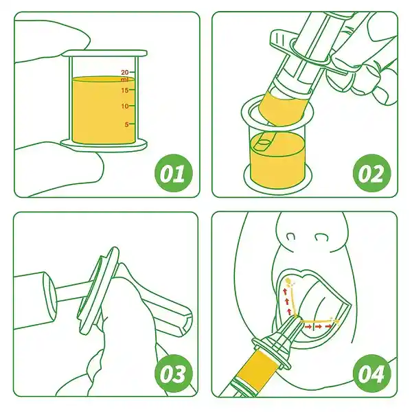 Dispensador De Medicamentos Para Bebé Medicina Alimentos Dosificador Chupete